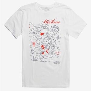 [L]Game Of Thrones Westeros Map T-Shirt